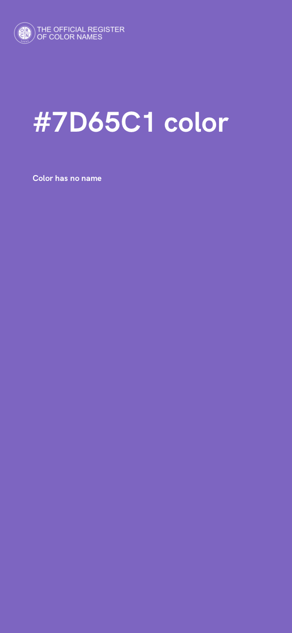 #7D65C1 color image