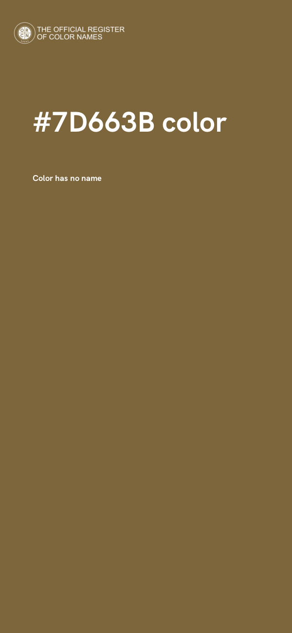 #7D663B color image