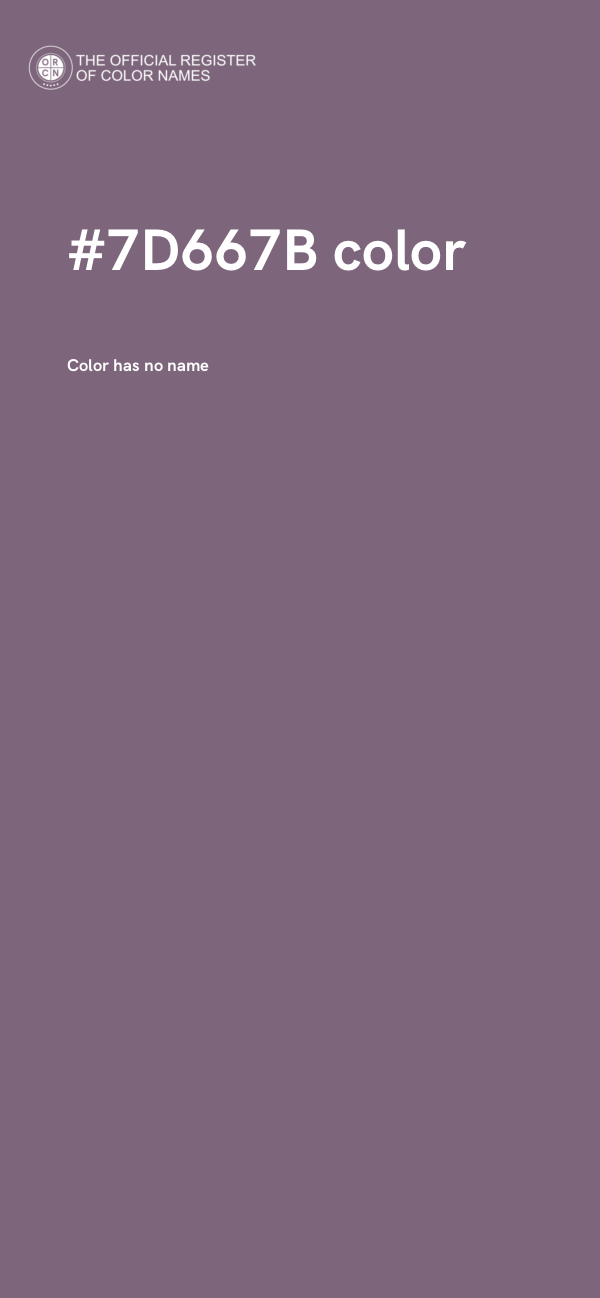#7D667B color image