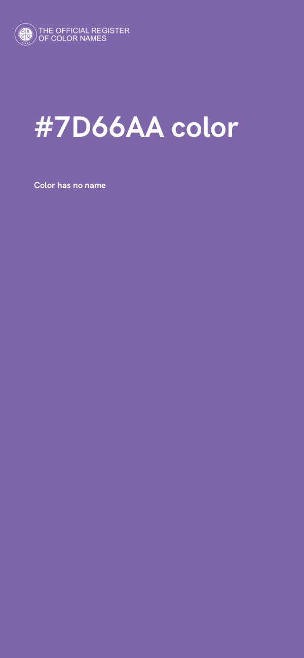 #7D66AA color image