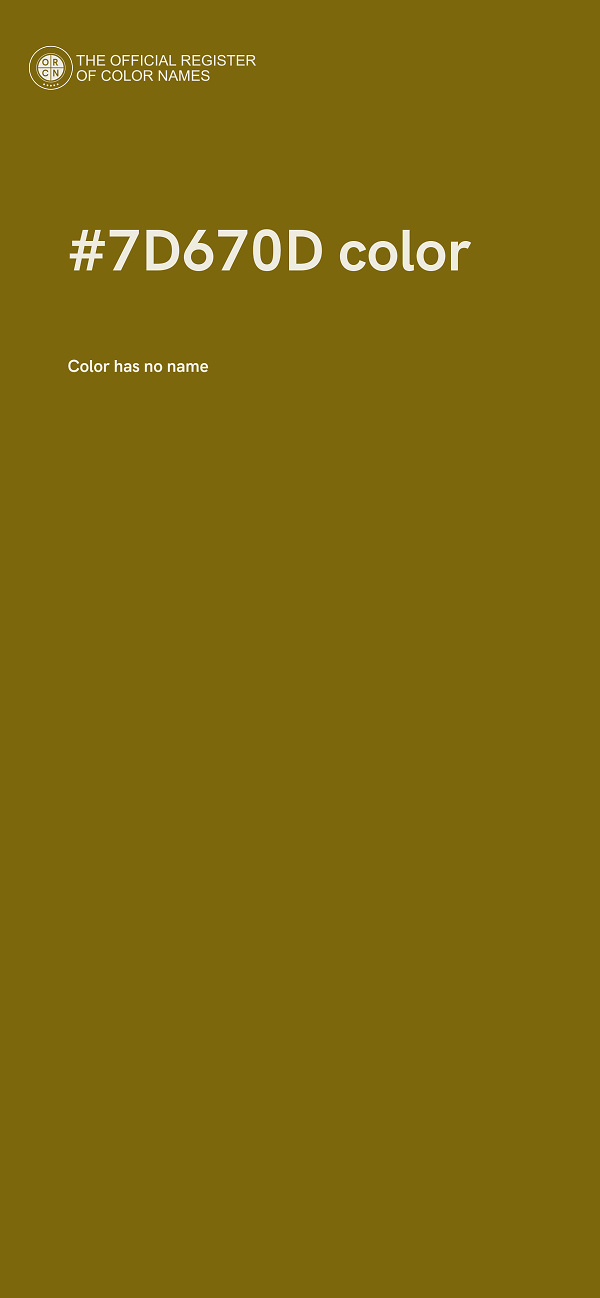 #7D670D color image