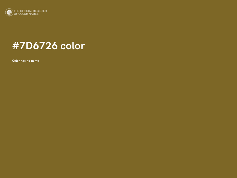 #7D6726 color image