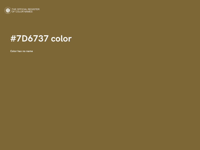 #7D6737 color image