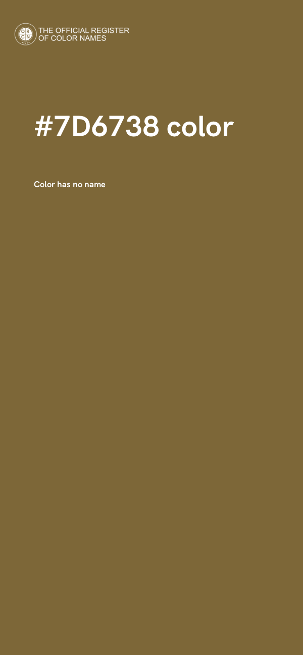 #7D6738 color image