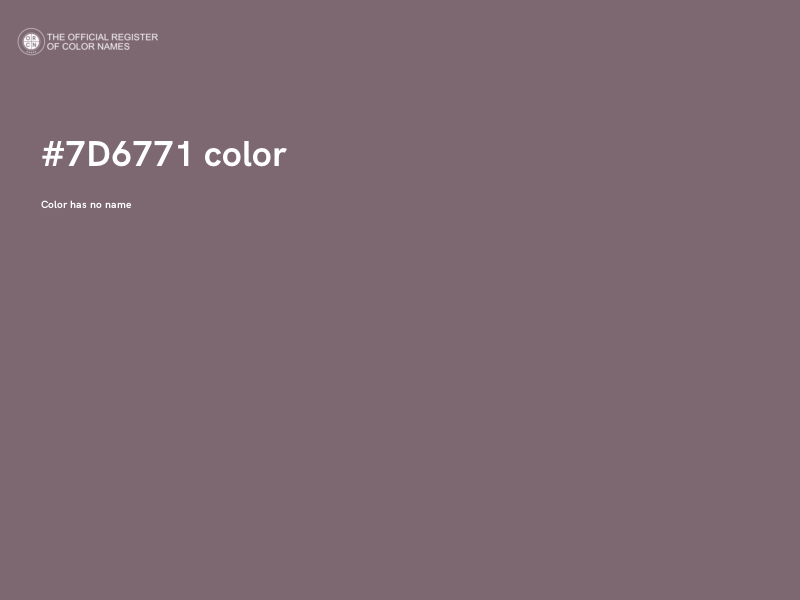 #7D6771 color image
