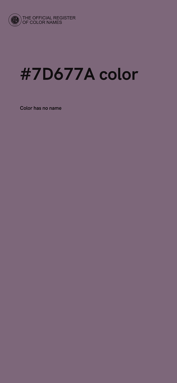 #7D677A color image