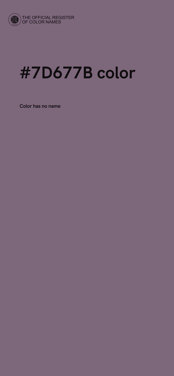 #7D677B color image