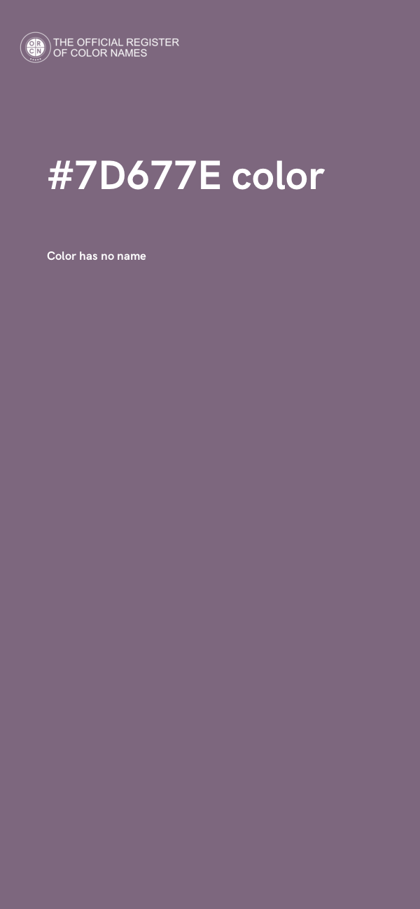 #7D677E color image