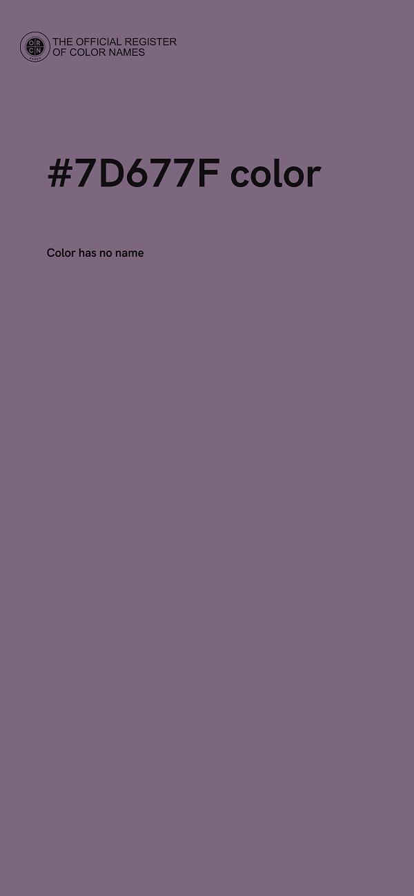 #7D677F color image