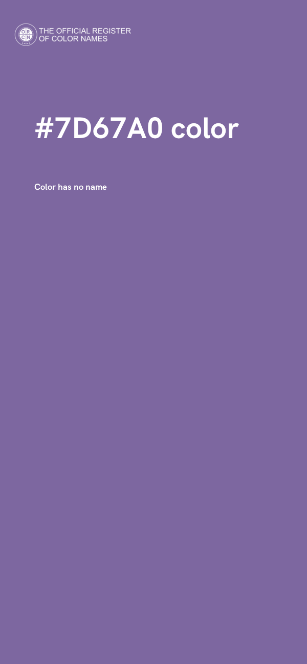 #7D67A0 color image