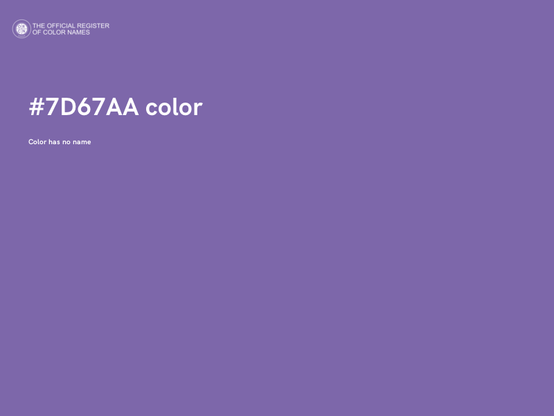 #7D67AA color image
