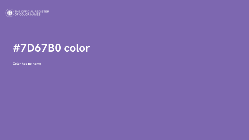 #7D67B0 color image