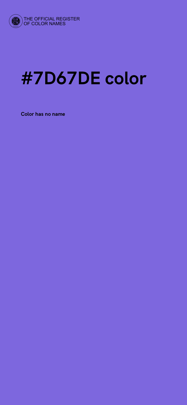 #7D67DE color image
