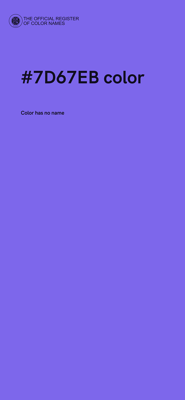 #7D67EB color image