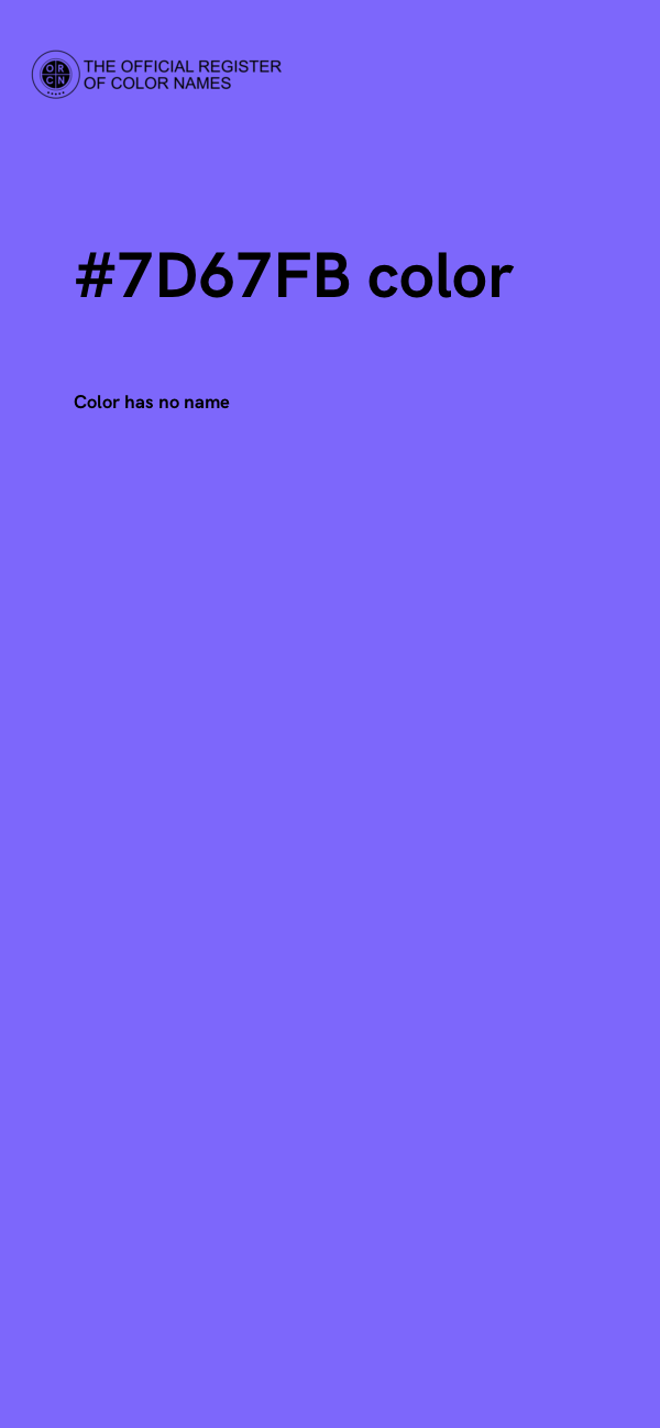 #7D67FB color image