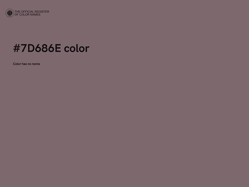 #7D686E color image