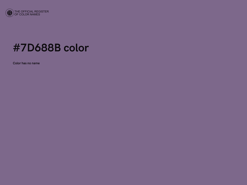 #7D688B color image