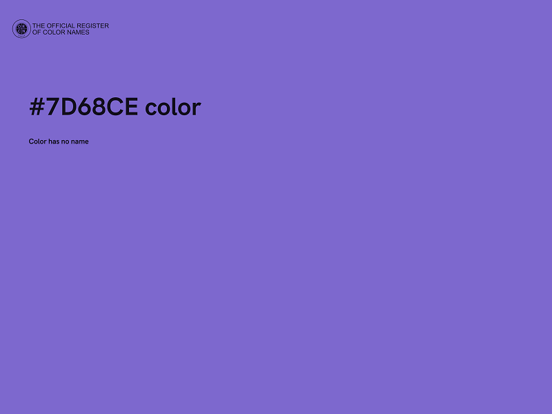 #7D68CE color image