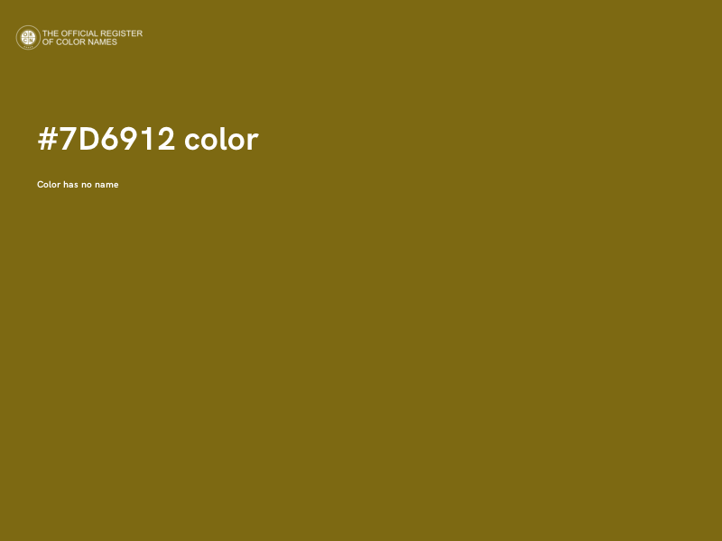#7D6912 color image