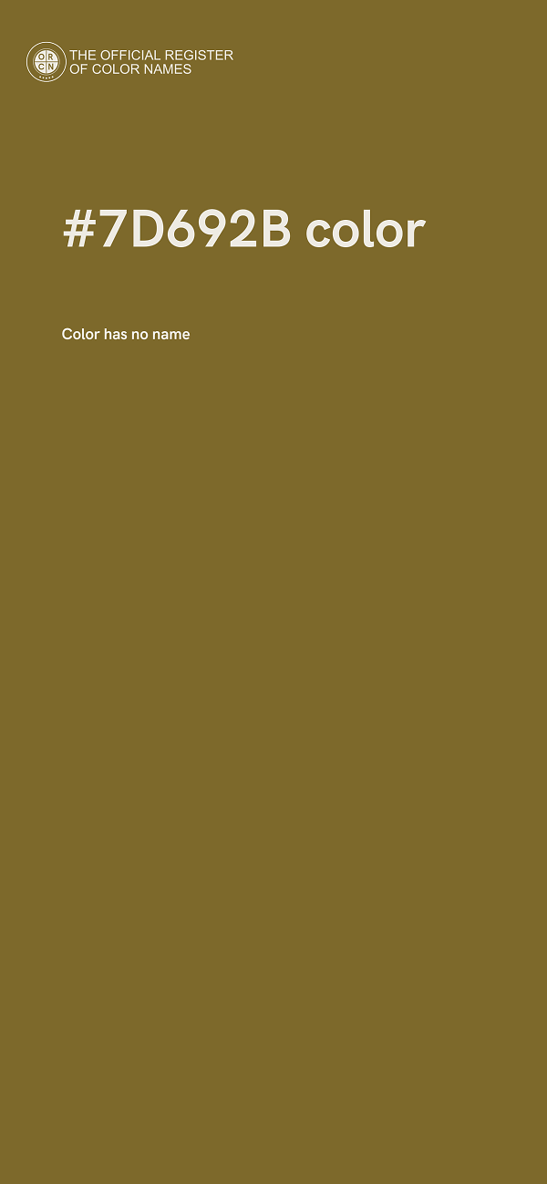 #7D692B color image