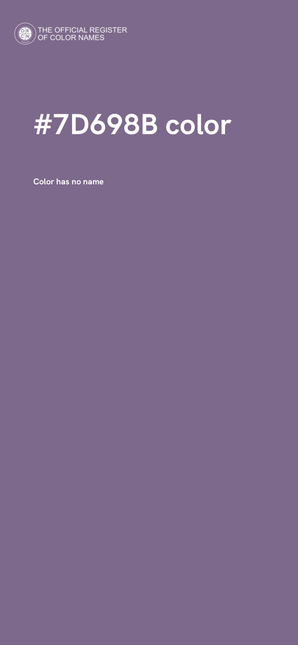 #7D698B color image