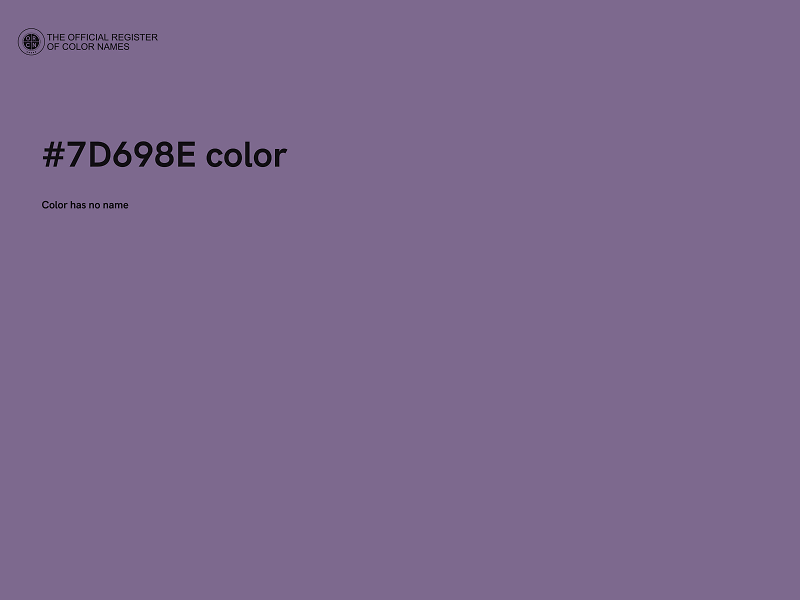 #7D698E color image