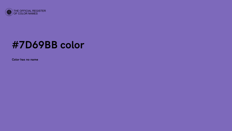#7D69BB color image