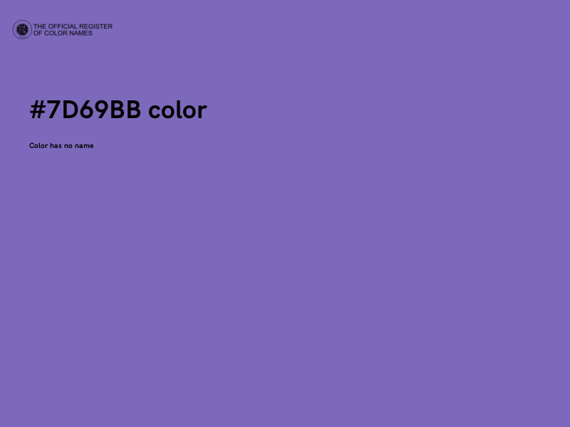 #7D69BB color image
