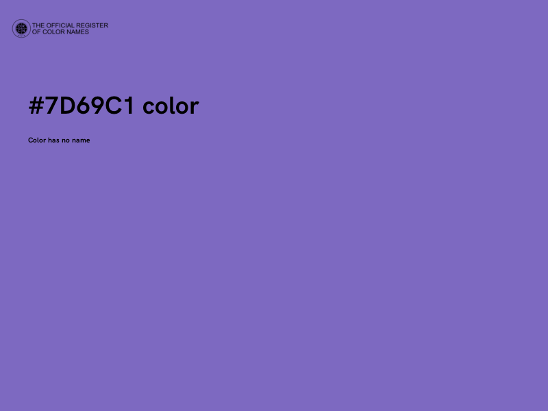 #7D69C1 color image
