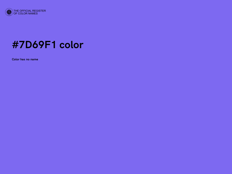 #7D69F1 color image