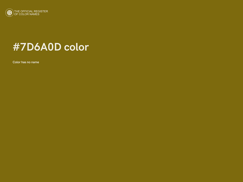 #7D6A0D color image