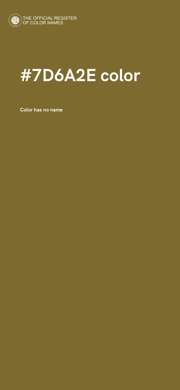 #7D6A2E color image
