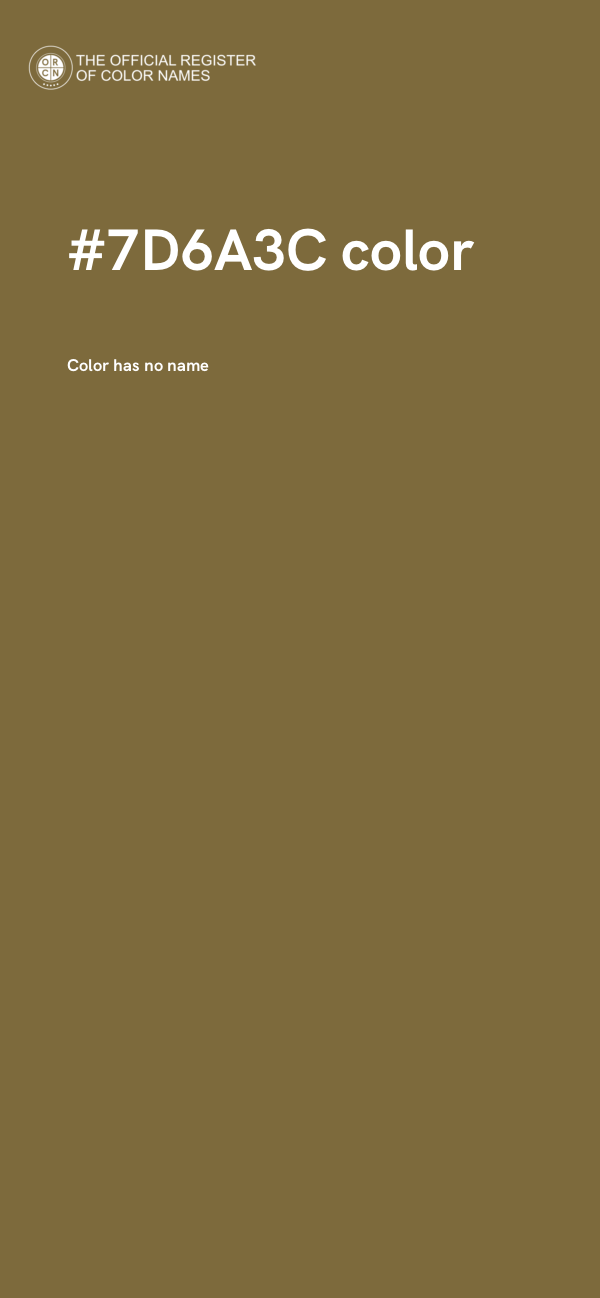 #7D6A3C color image