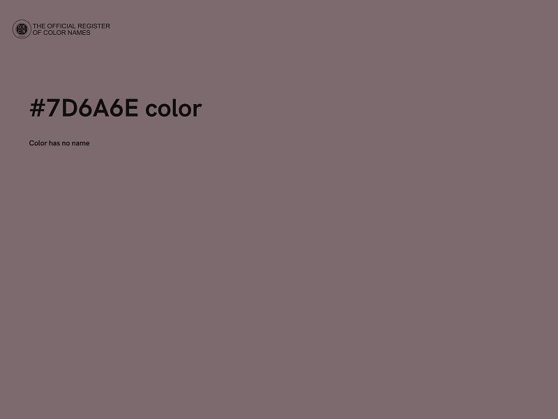 #7D6A6E color image