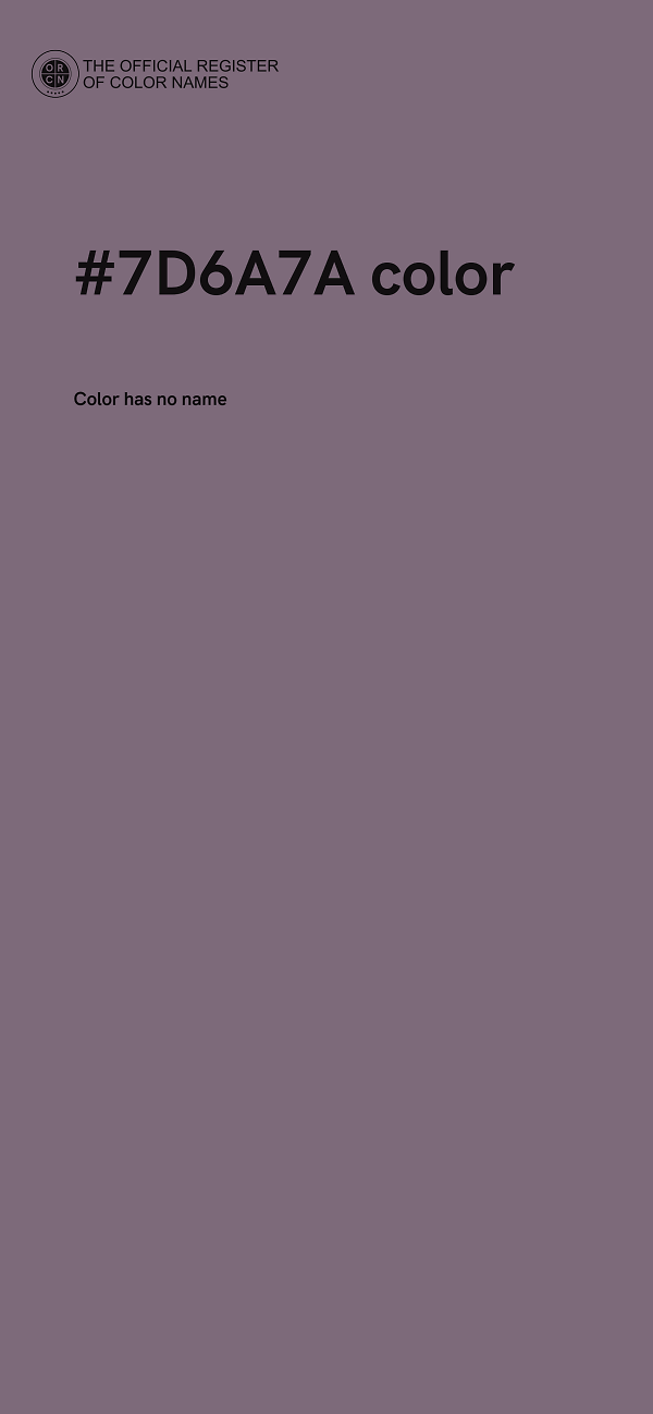 #7D6A7A color image