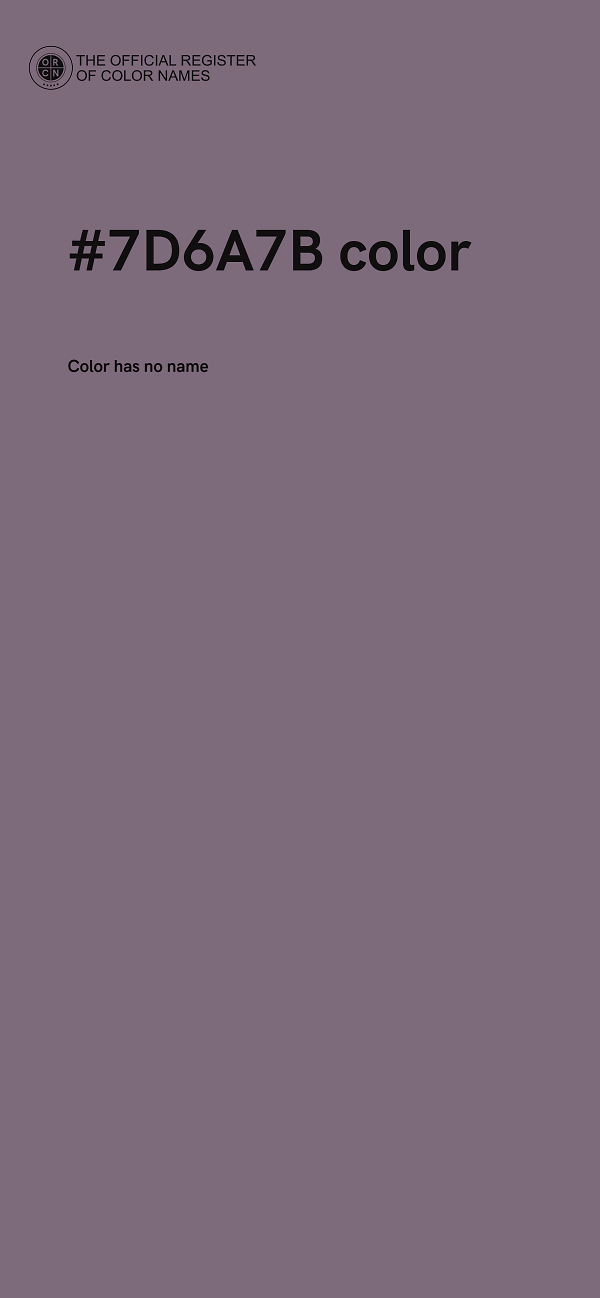 #7D6A7B color image