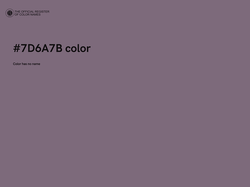 #7D6A7B color image