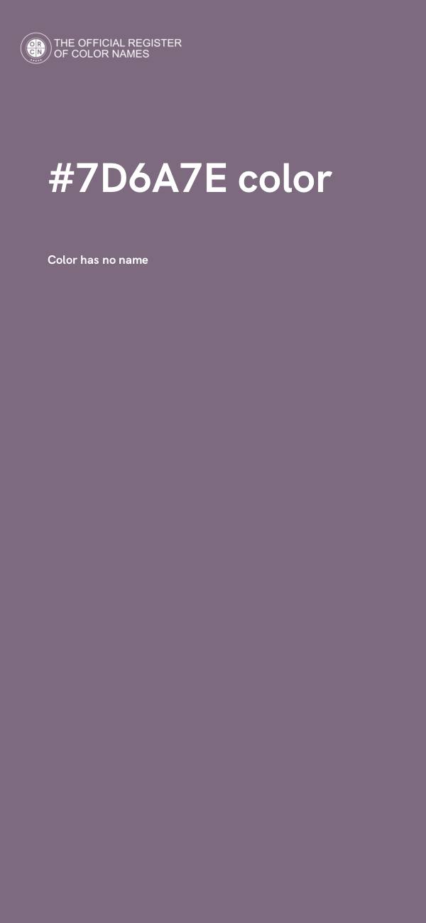 #7D6A7E color image