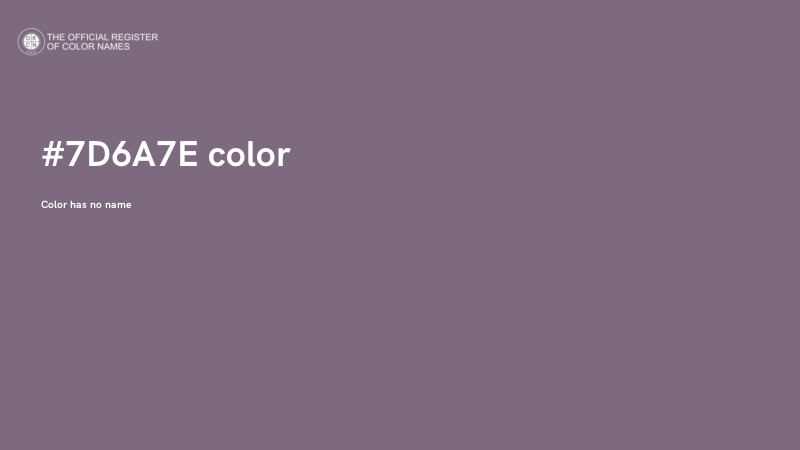 #7D6A7E color image