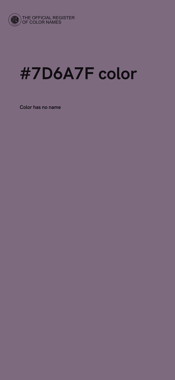 #7D6A7F color image