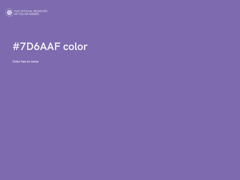 #7D6AAF color image
