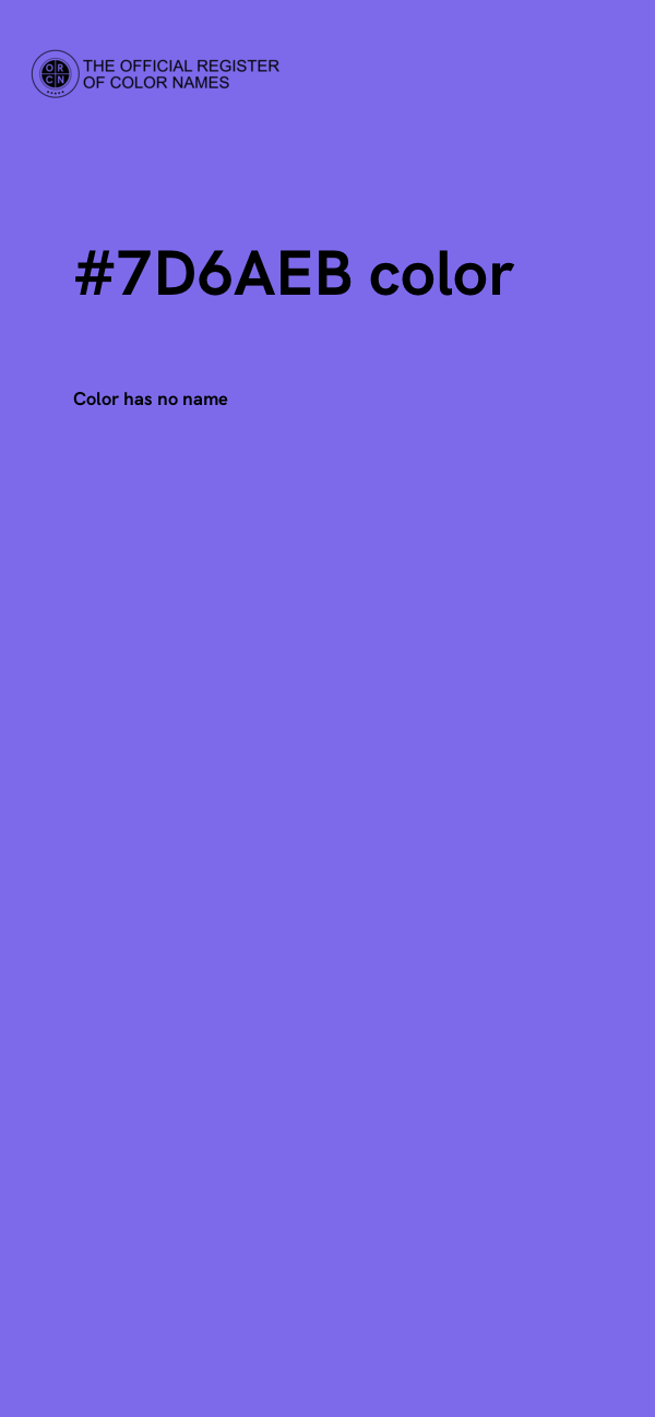 #7D6AEB color image