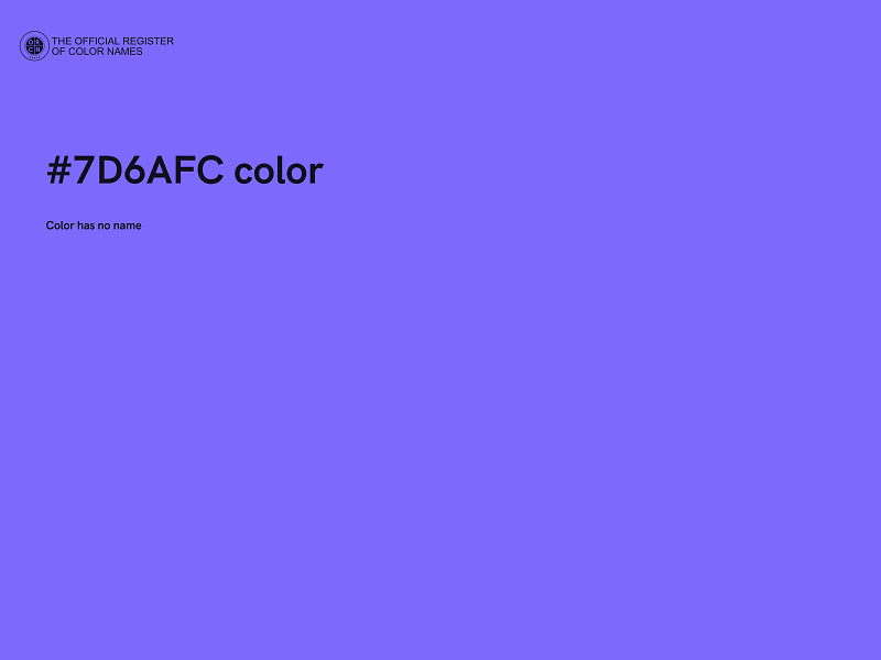 #7D6AFC color image