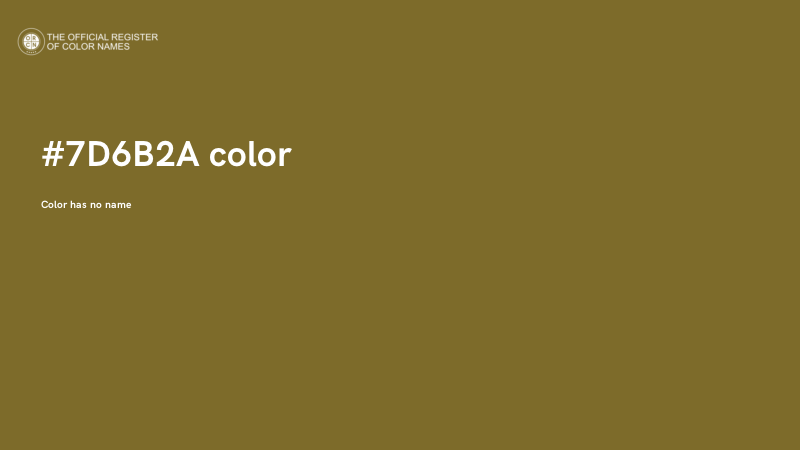 #7D6B2A color image