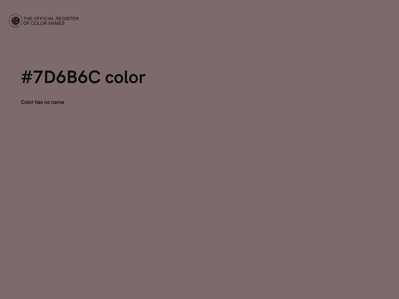 #7D6B6C color image