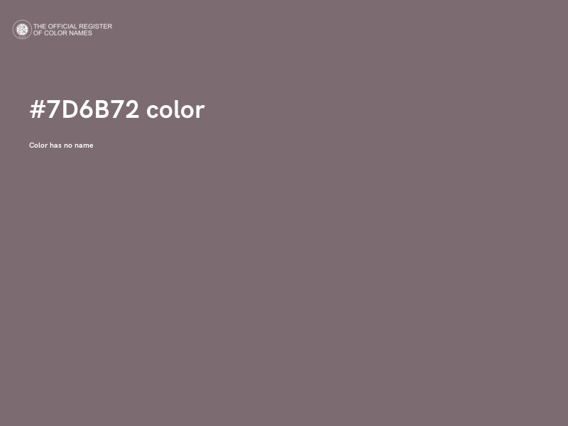 #7D6B72 color image