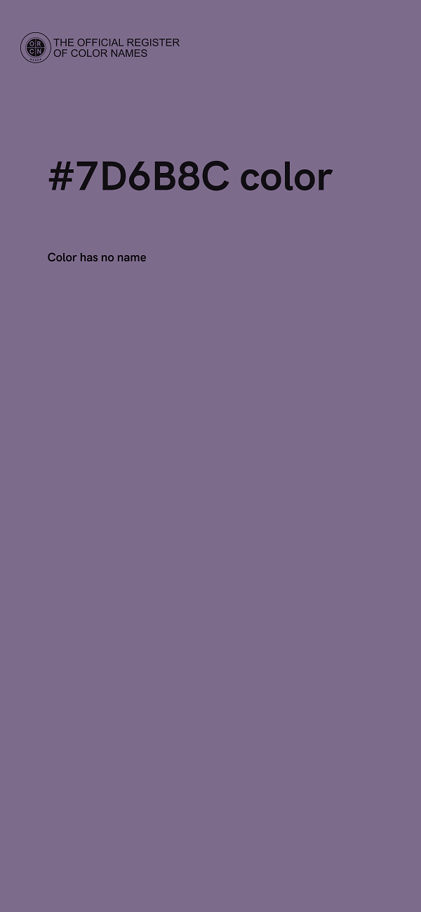 #7D6B8C color image