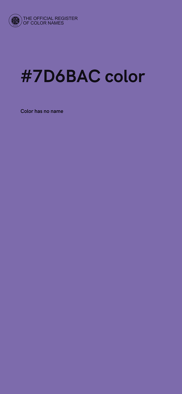 #7D6BAC color image
