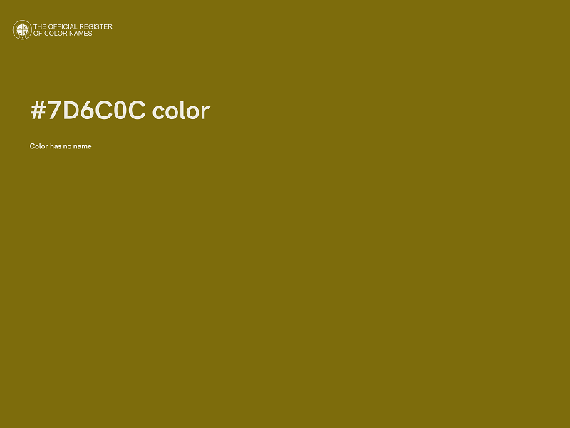 #7D6C0C color image