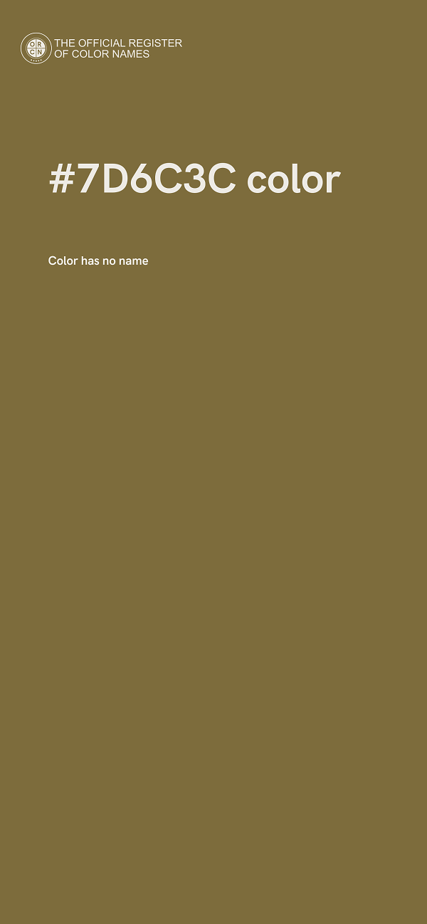 #7D6C3C color image